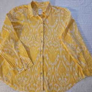 Chico's 2 Large Button Down Blouse